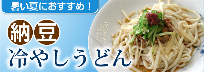 納豆冷やしうどん