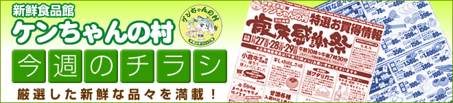新鮮食品館 ケンちゃんの村のお買い得チラシ
